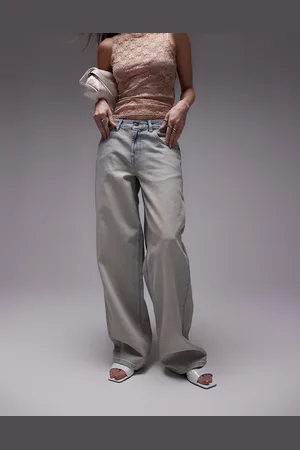 Topshop Cinch jean in dirty bleach