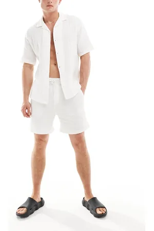 Pull&Bear Textured short co-ord in