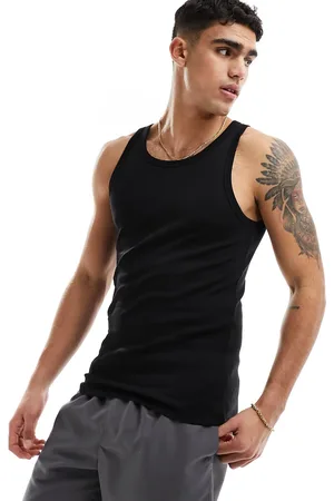 New Look Muscle fit rib vest in