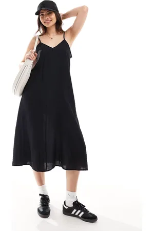 VERO MODA Woven cami midi dress with v front in