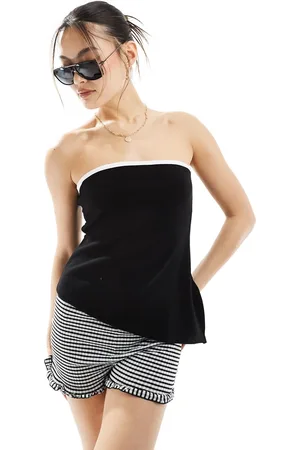 River Island Bandeau top with contrast tipping in