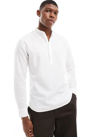 JACK & JONES Overhead linen shirt in