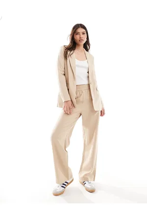 VERO MODA Tailored mix and match blazer co-ord in cream