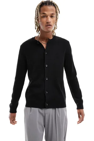 ASOS Knitted crew neck cardigan in