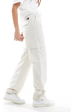 Tommy Hilfiger Harper high rise cargo trousers in beige