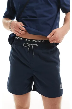 JACK & JONES Double waistband swim shorts in