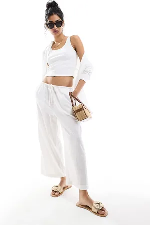 ASOS Pull on culotte with linen in