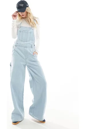 Stradivarius Denim jumpsuit in light