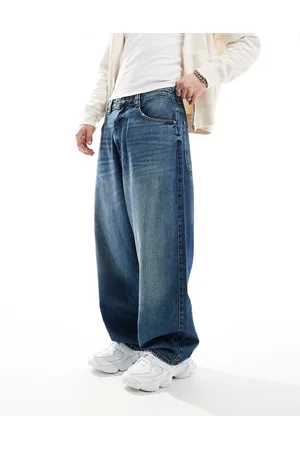 Pull&Bear Skater fit jeans in mid washed