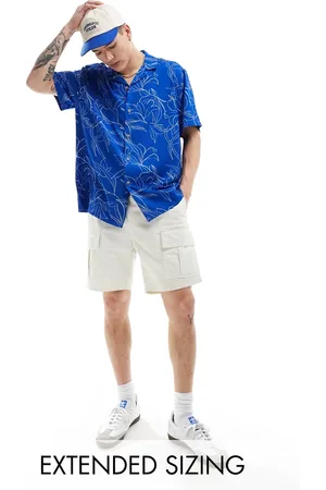 ASOS Relaxed revere shirt with floral print in
