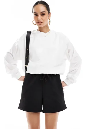 Stradivarius Balloon detail long sleeve sweater in