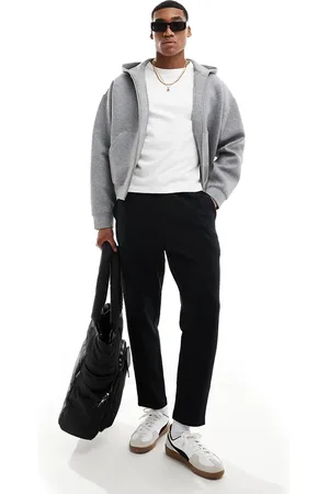 ASOS Tapered zip cuff joggers in