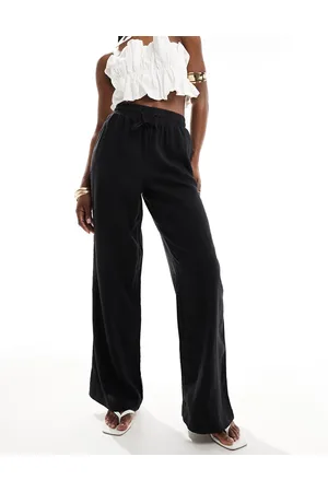 New Look Linen wide leg trouser in