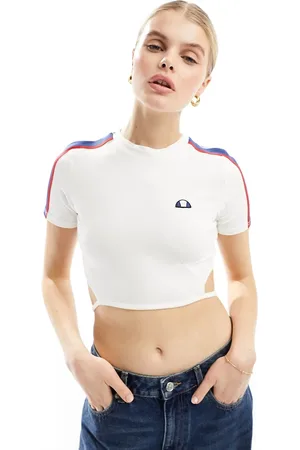 Ellesse Maldonado cropped t-shirt in off