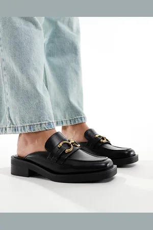 Stradivarius Slip on loafer mule in