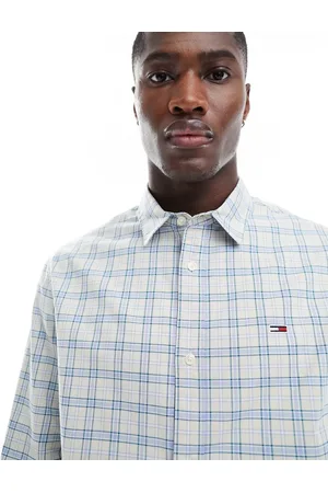 Tommy Hilfiger Regular oxford check shirt in off white