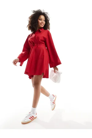 ASOS Mini shirt dress with channel front in