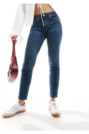 MANGO Skinny high waisted jean in light