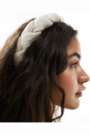 & OTHER STORIES Knotted linen blend headband in beige