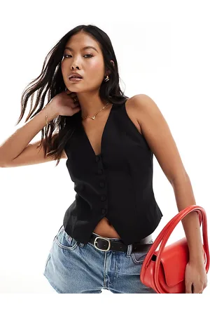 River Island Buttoned front waistcoat in