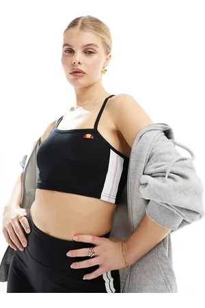 Ellesse Playsol one shoulder crop top in
