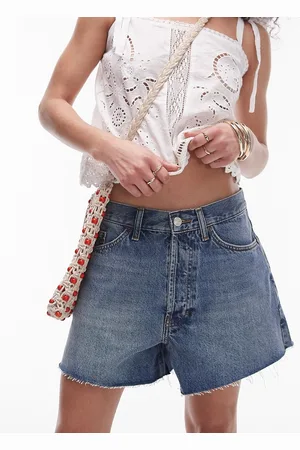 Topshop Denim lover short in mid