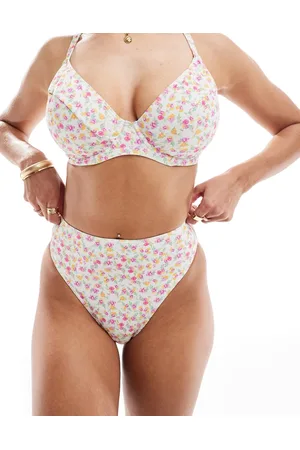 Peek & Beau Peek and Beau Fuller Bust high-waist bikini bottom in ditsy floral print
