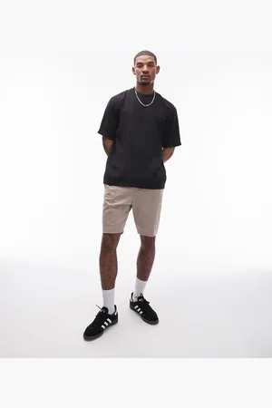 Topman Woven oversized fit t-shirt with mid sleeve in