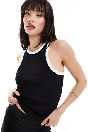 New Look Contrast racer vest in