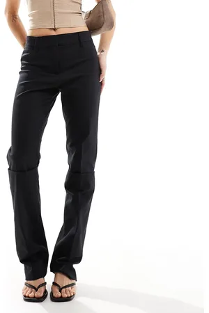 MANGO Slim longline tailored trousers in
