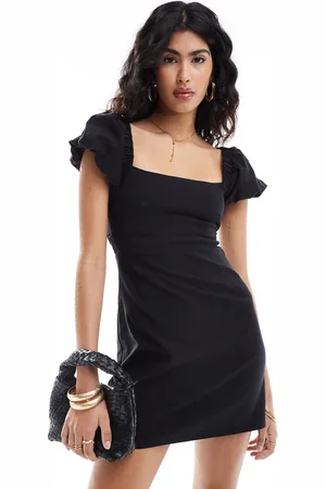 Stradivarius Puff sleeve mini dress in