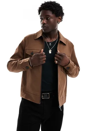 River Island Twill shacket in dark