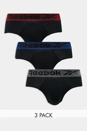 Reebok Gough 3 pack briefs with colour waistband in multi