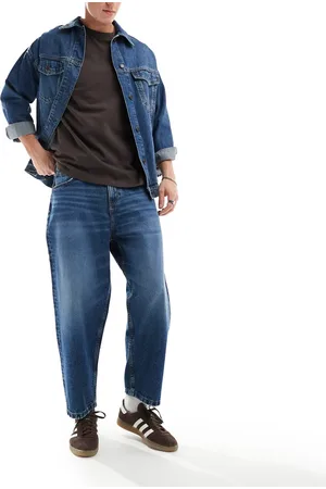 ASOS Oversized tapered jeans in vintage