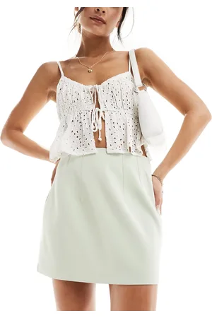ASOS Tailored high waist mini skirt in seafoam