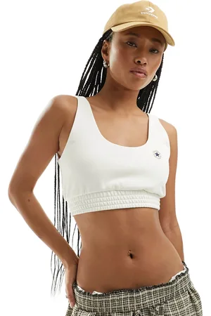 Converse Retro Chuck bra top in egret