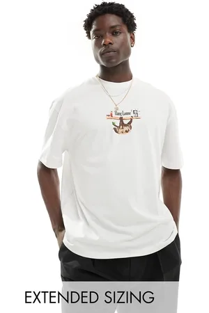ASOS Oversized t-shirt in with sloth front print