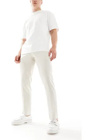 French Connection Suit trousers in beige and white stripe