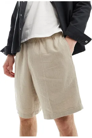 Obey Easy linen short in beige