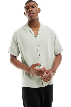 JACK & JONES Revere collar shirt in