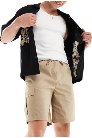 SELECTED Loose tech cargo short in beige