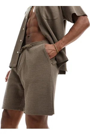 SELECTED Co-ord waffle shorts in