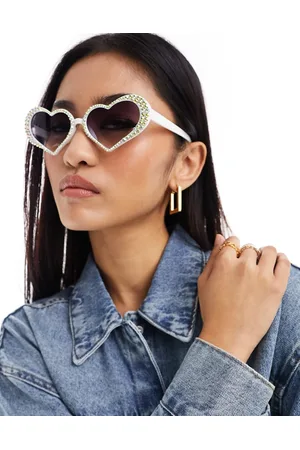AJ Morgan Heart embellished sunglasses in