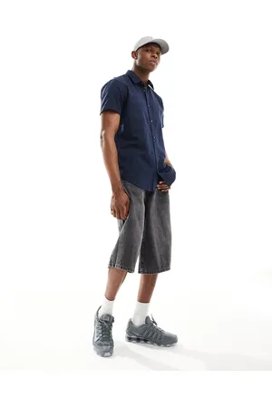 JACK & JONES Short sleeve linen shirt in