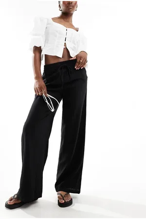 JDY Wide leg linen trouser in