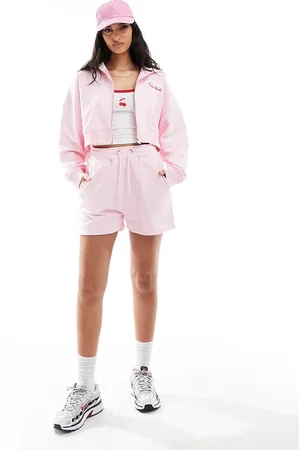 Kaiia Drawstring sweat short co-ord in