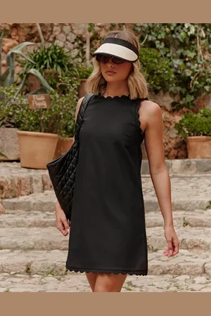 The Frolic X Lyds Butler llubi scallop edge mini beach dress in