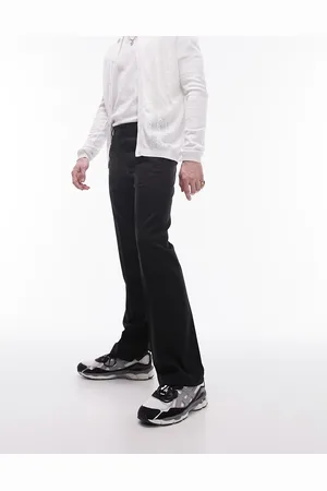 Topman Straight flare trousers in