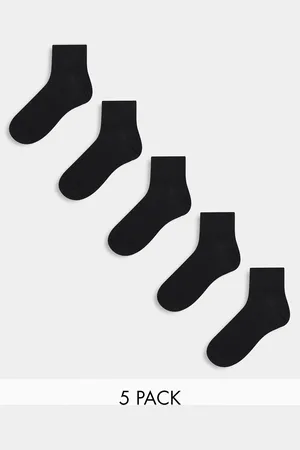 River Island 5 pack ankle socks in
