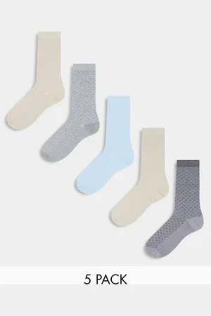 River Island 5 pack smart socks in light